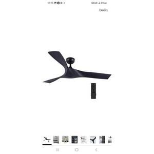 Modern Ceiling Fan with Remote Control - Energy Efficient